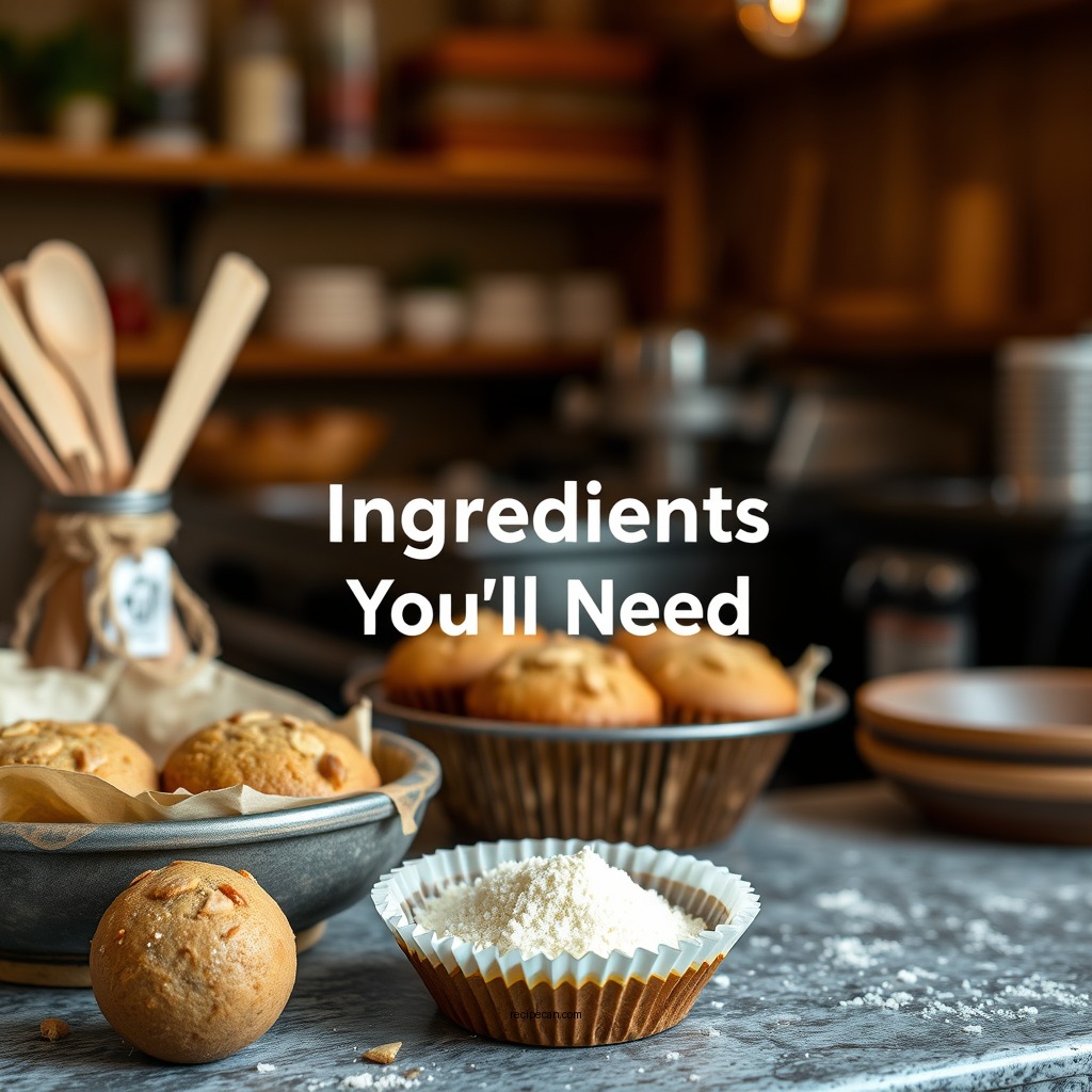 Ingredients You'll Need - gluten free muffin recipe