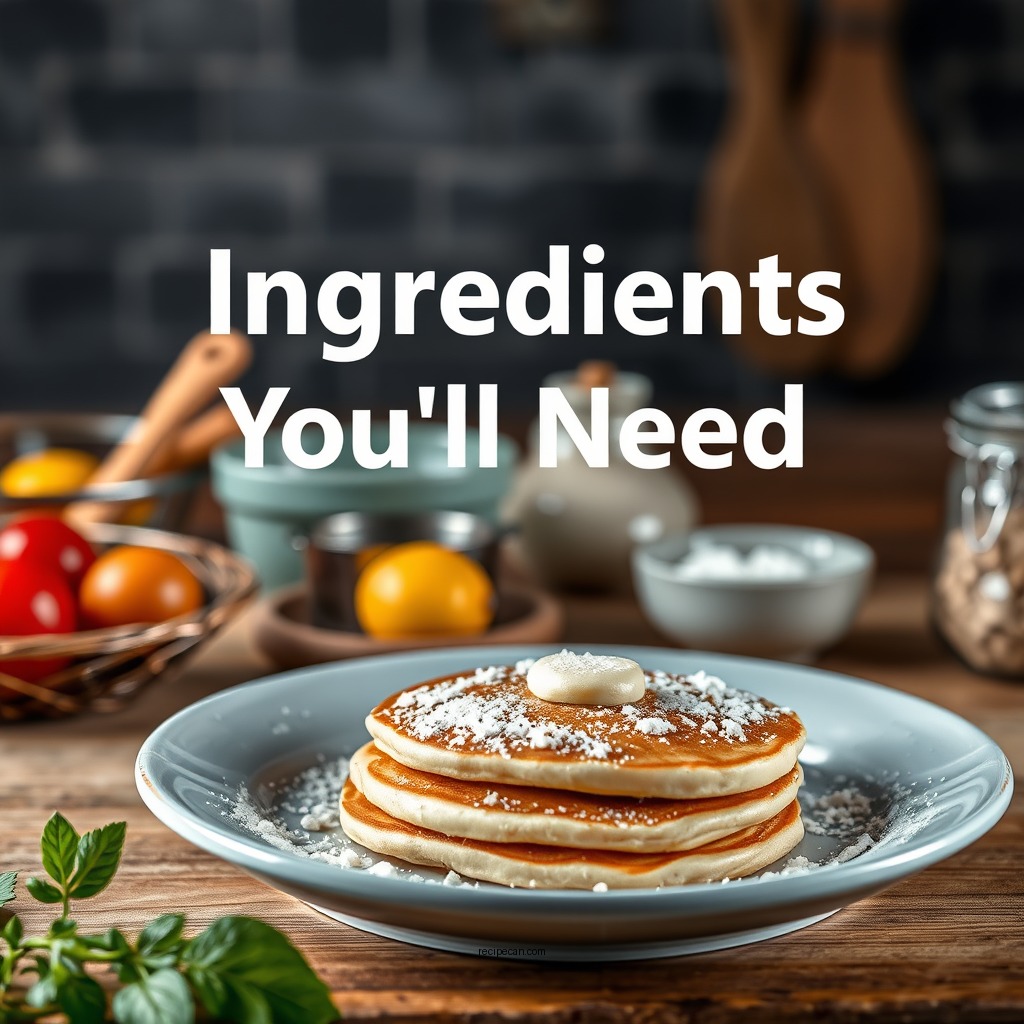 Ingredients You'll Need - gluten free pancakes recipe