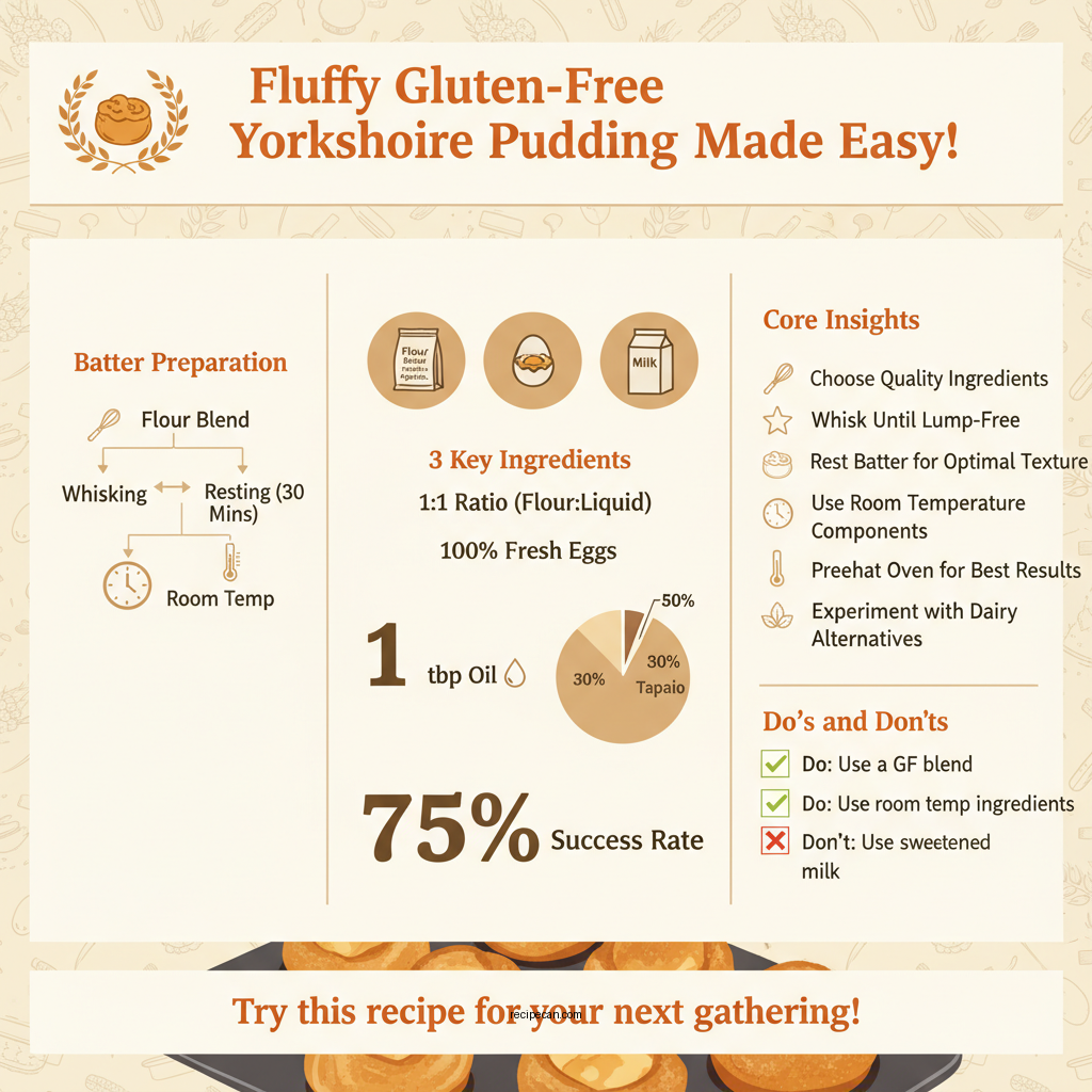 gluten free recipe for yorkshire pudding - Data Infographic and Statistics