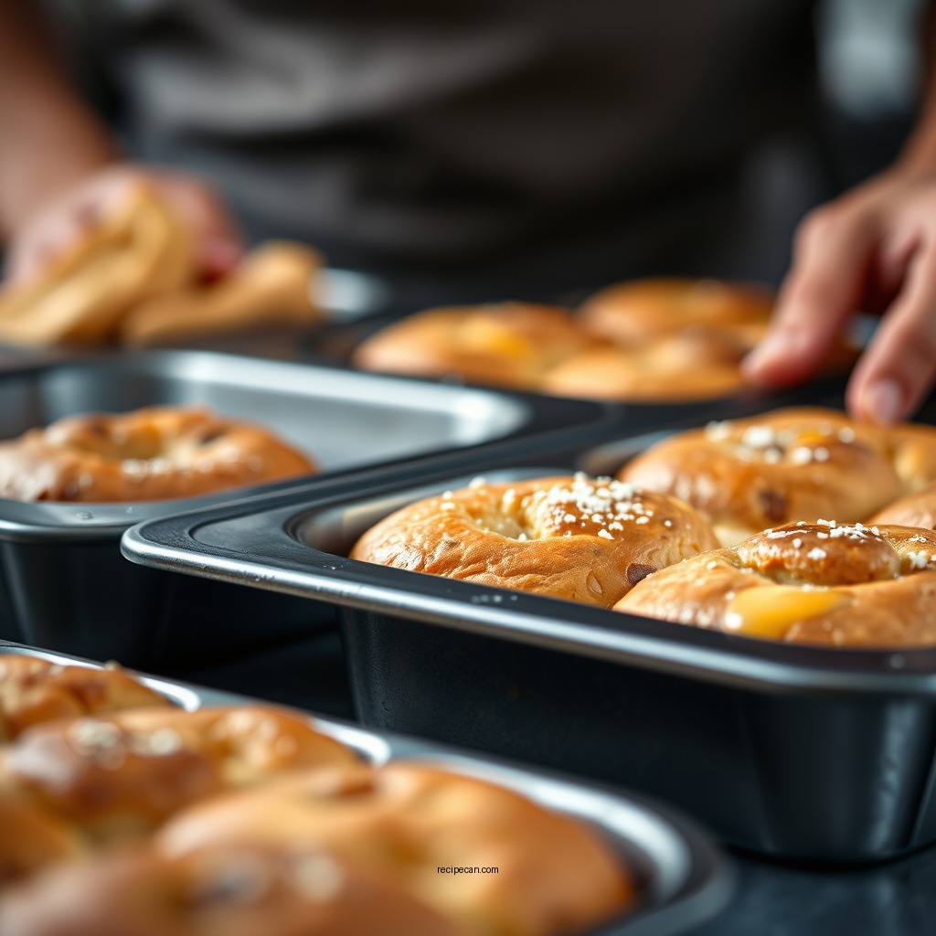 Prepping the Baking Tin - gluten free yorkshire pudding recipe