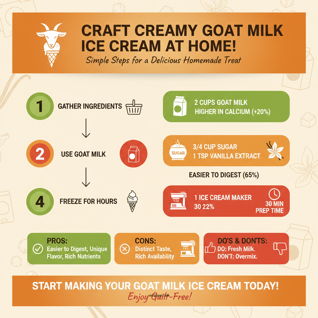goat milk ice cream recipe - Data Infographic and Statistics