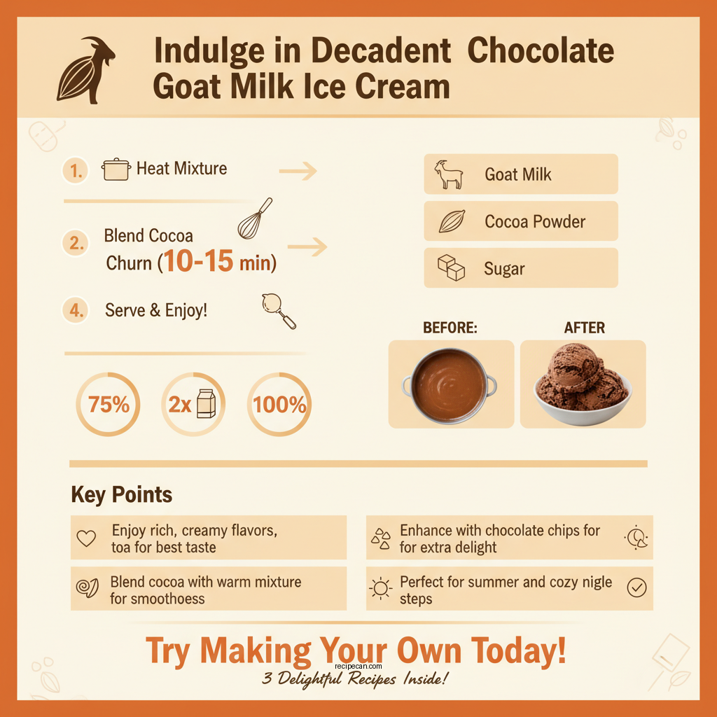 goat milk ice cream recipes - Data Infographic and Statistics