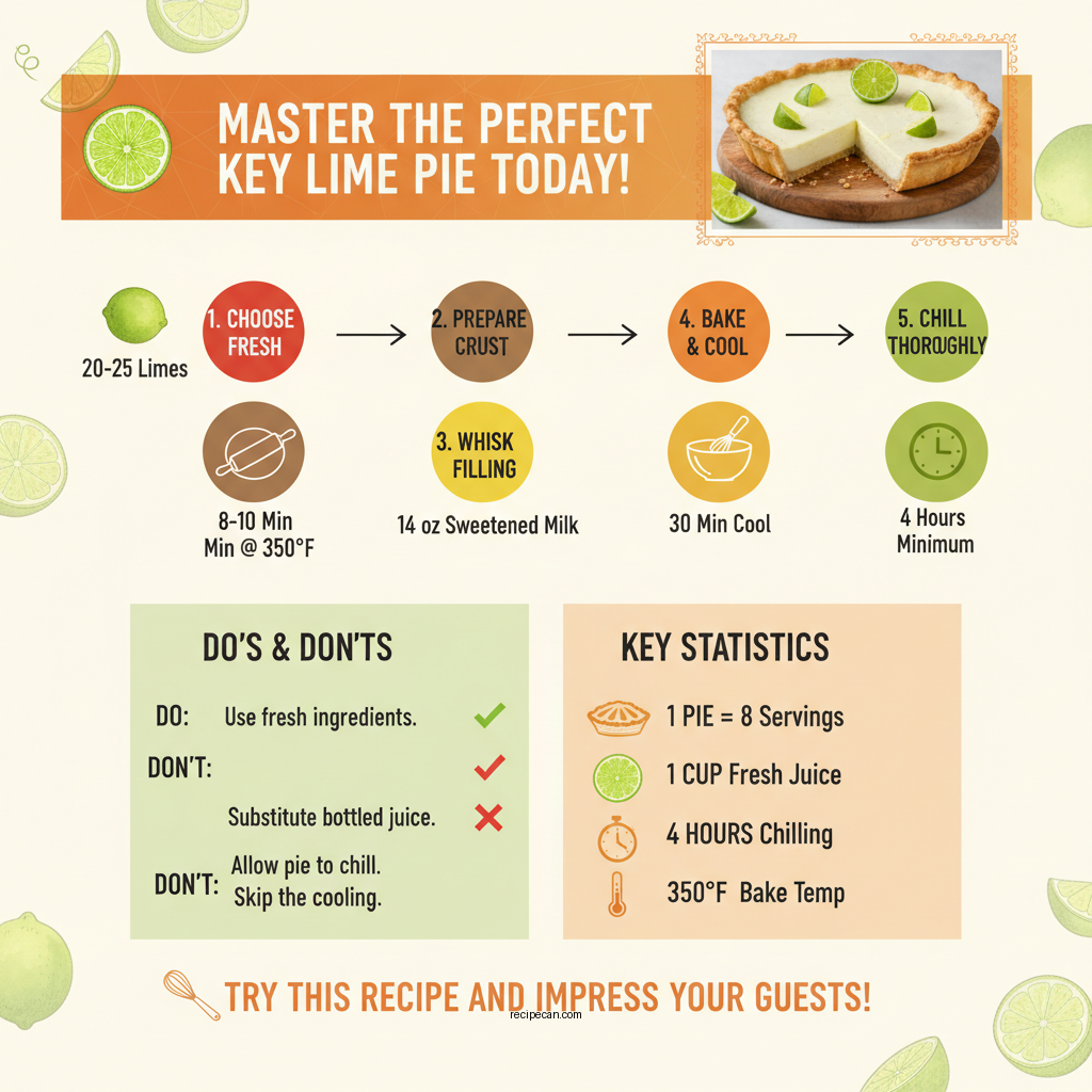 good key lime pie recipe - Data Infographic and Statistics