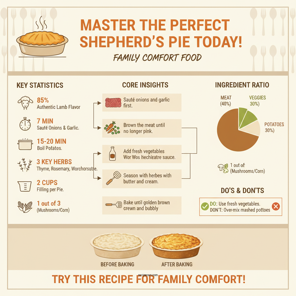 good shepherd's pie recipe - Data Infographic and Statistics