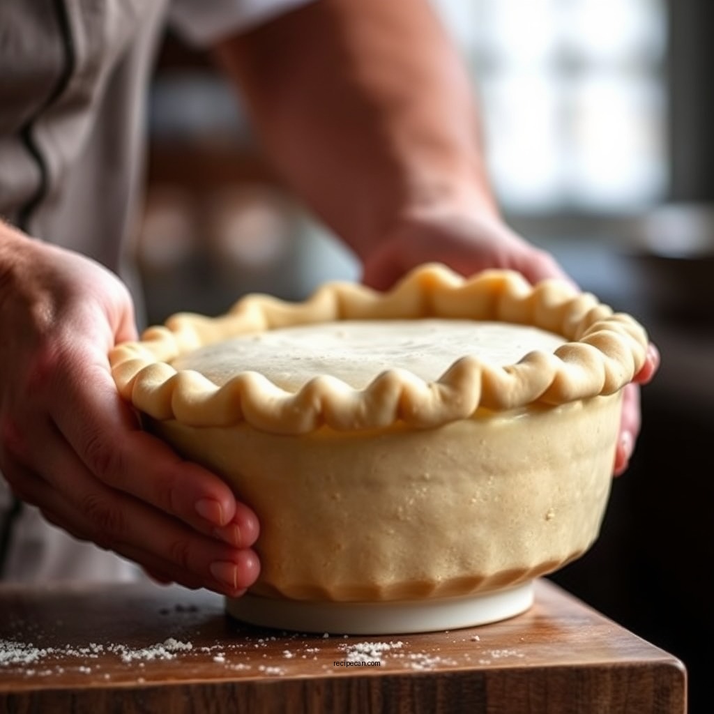 Making the Pie Crust - grandma old fashioned sweet potato pie recipe