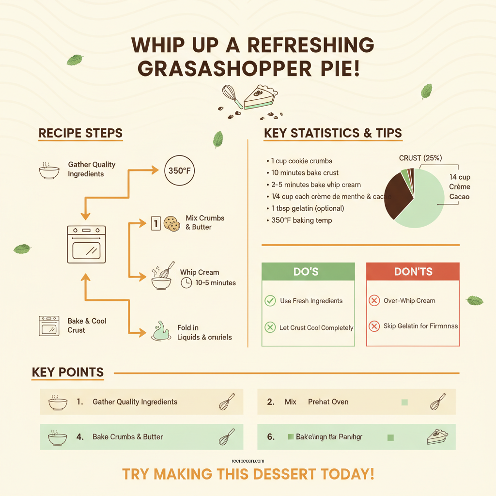 grasshopper pie recipe - Data Infographic and Statistics