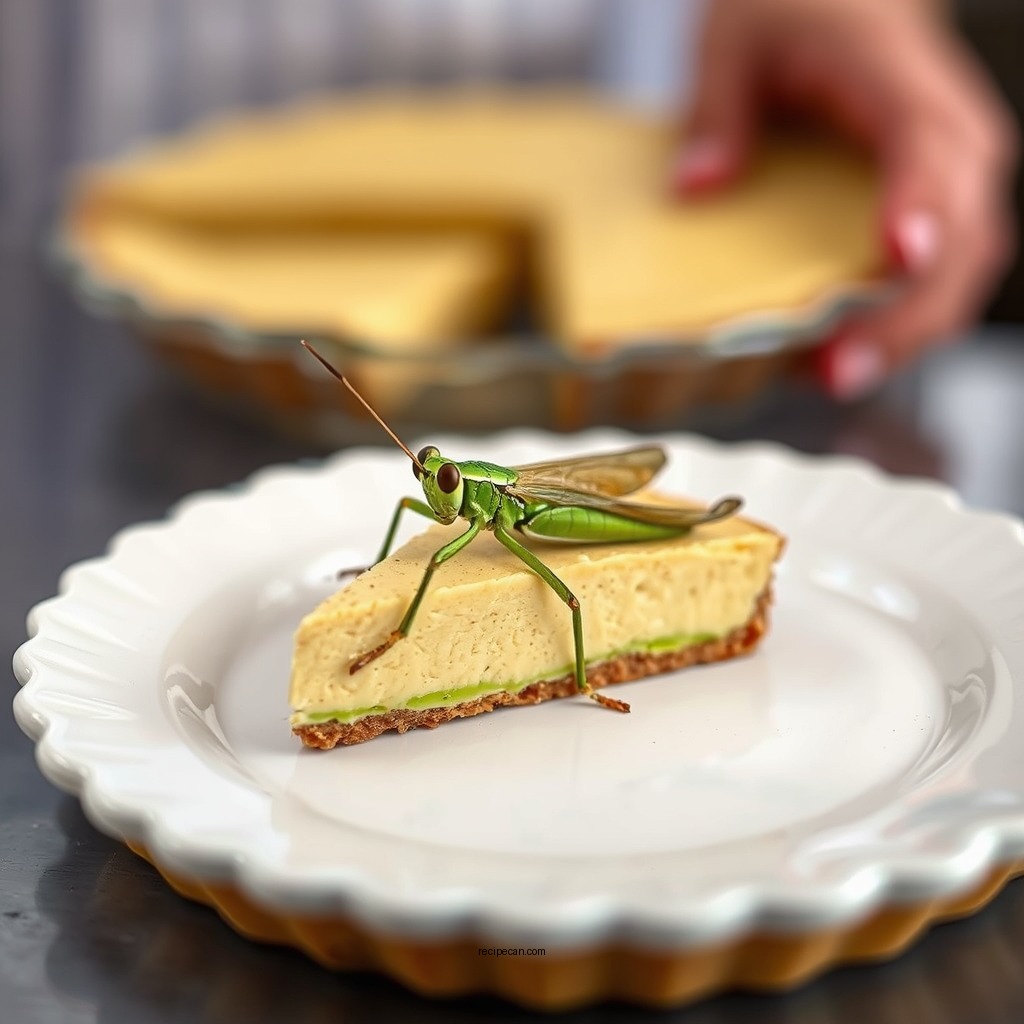 Preparing the Filling - grasshopper pie recipe