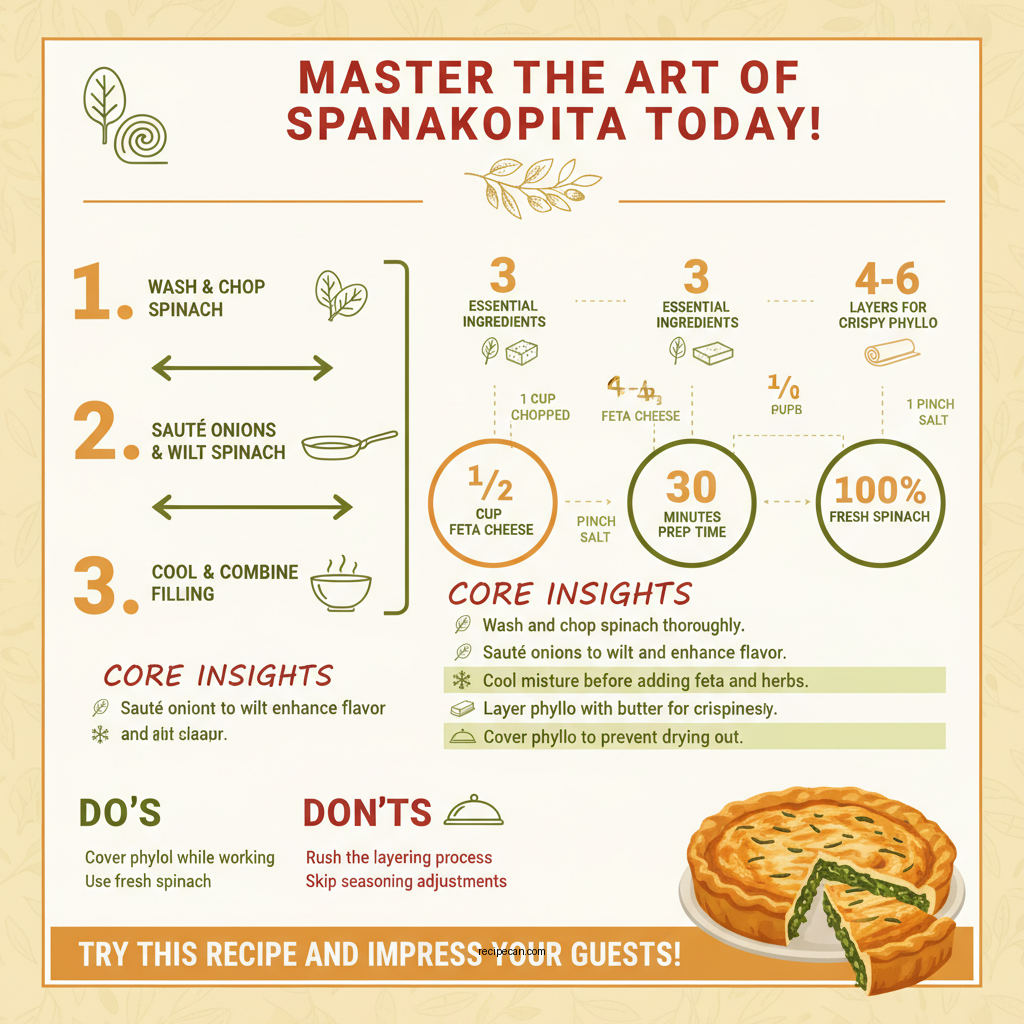 greek spinach pie recipe - Data Infographic and Statistics