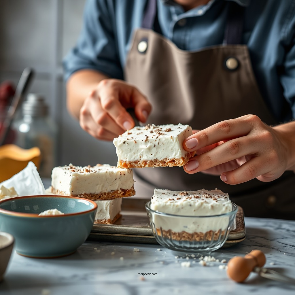 Preparation Steps - greek yogurt ice cream bars recipe