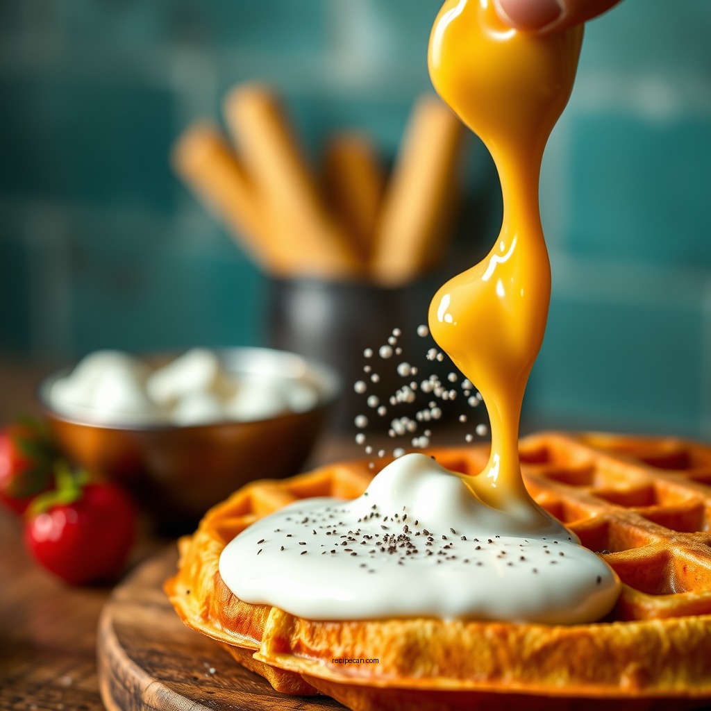 Cooking Your Waffles - greek yogurt waffle recipe