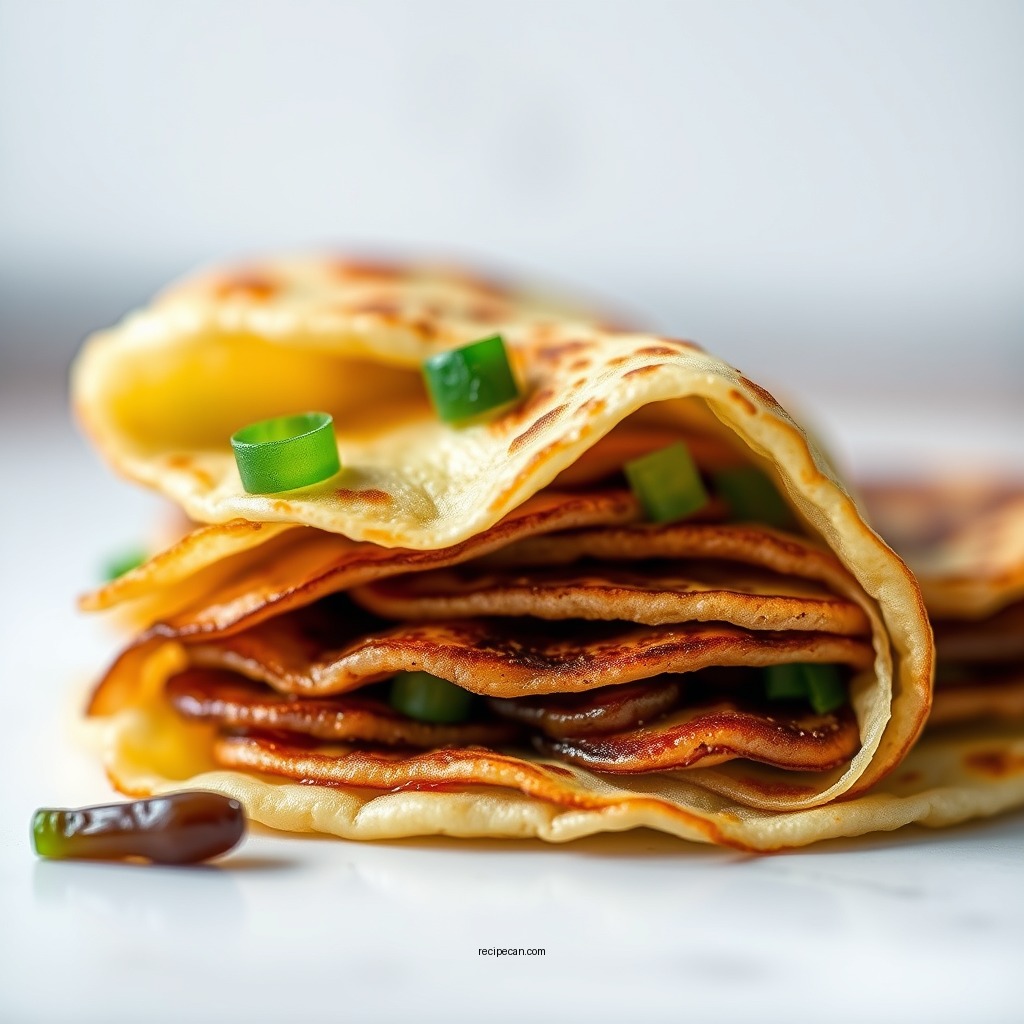 Rolling and Layering - green onion pancake recipe