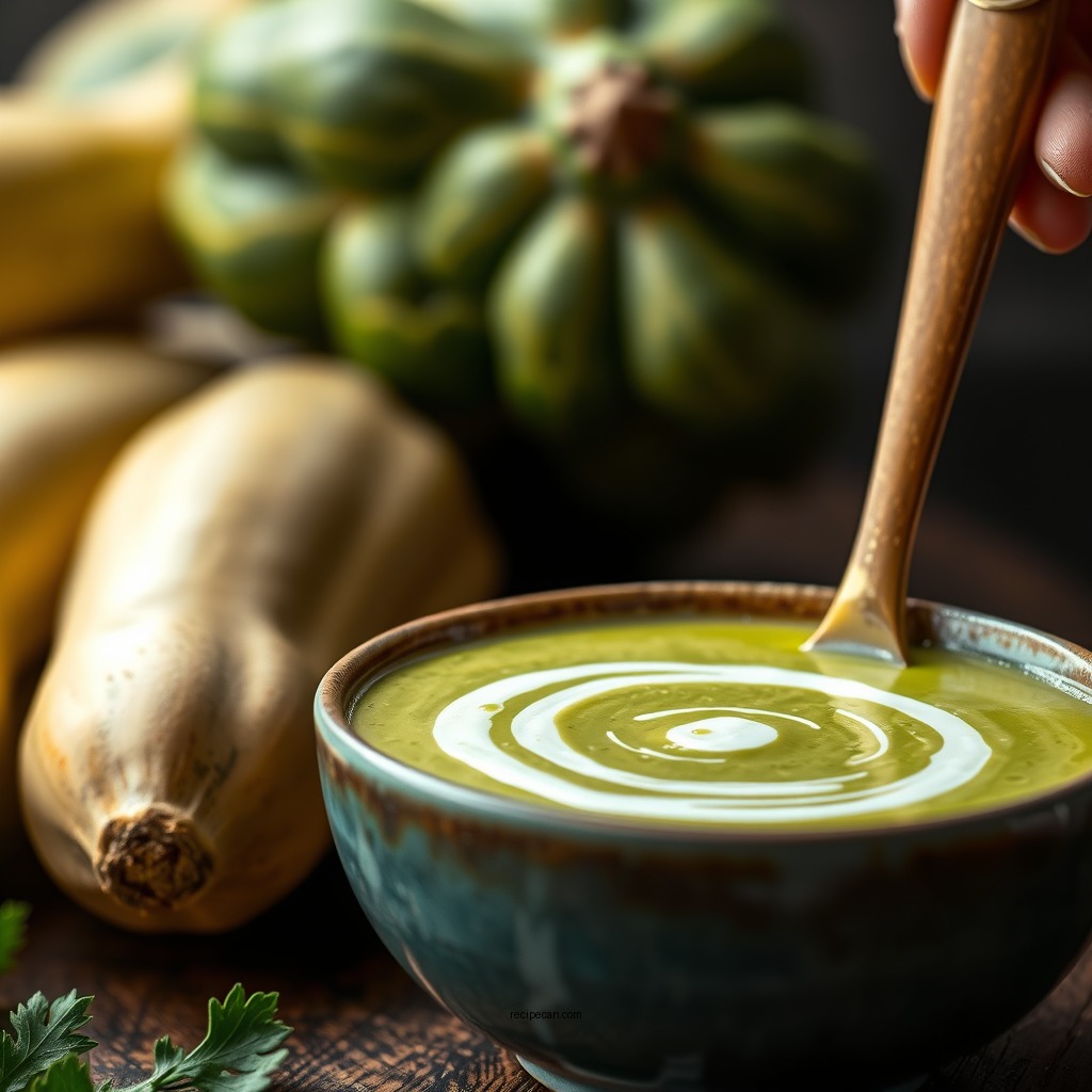 Creamy Green Squash Soup - green squash recipes