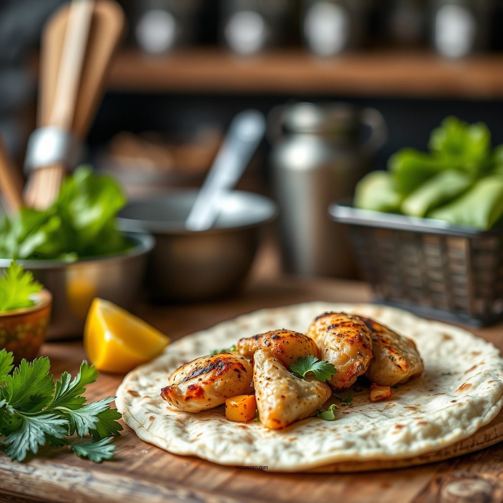 Ingredients You'll Need - grilled chicken caesar wrap recipe