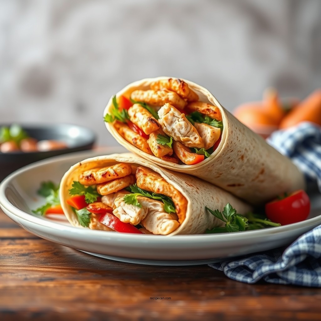 Classic Grilled Chicken Wrap - grilled chicken wrap recipes