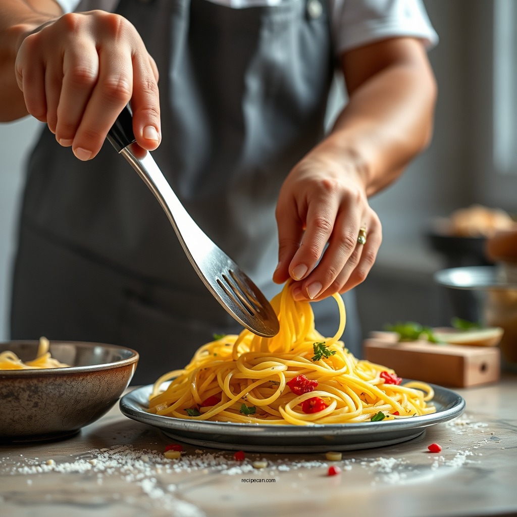 Preparing the Pasta - grinder pasta salad recipe