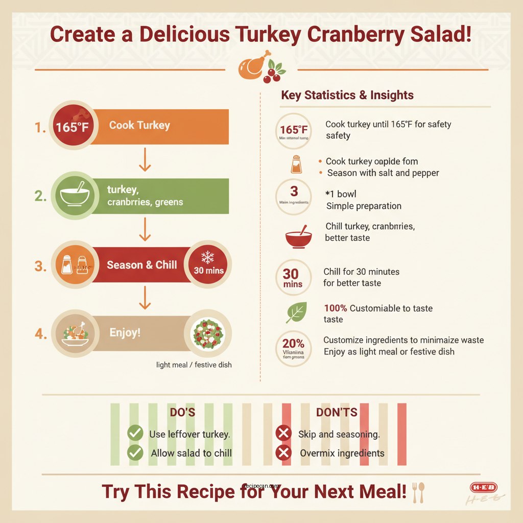 h-e-b turkey cranberry salad recipe - Data Infographic and Statistics