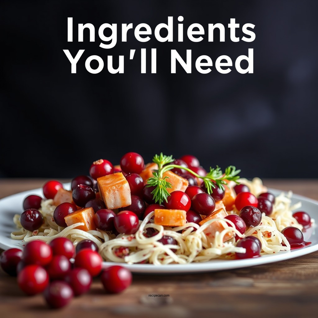 Ingredients You'll Need - h-e-b turkey cranberry salad recipe