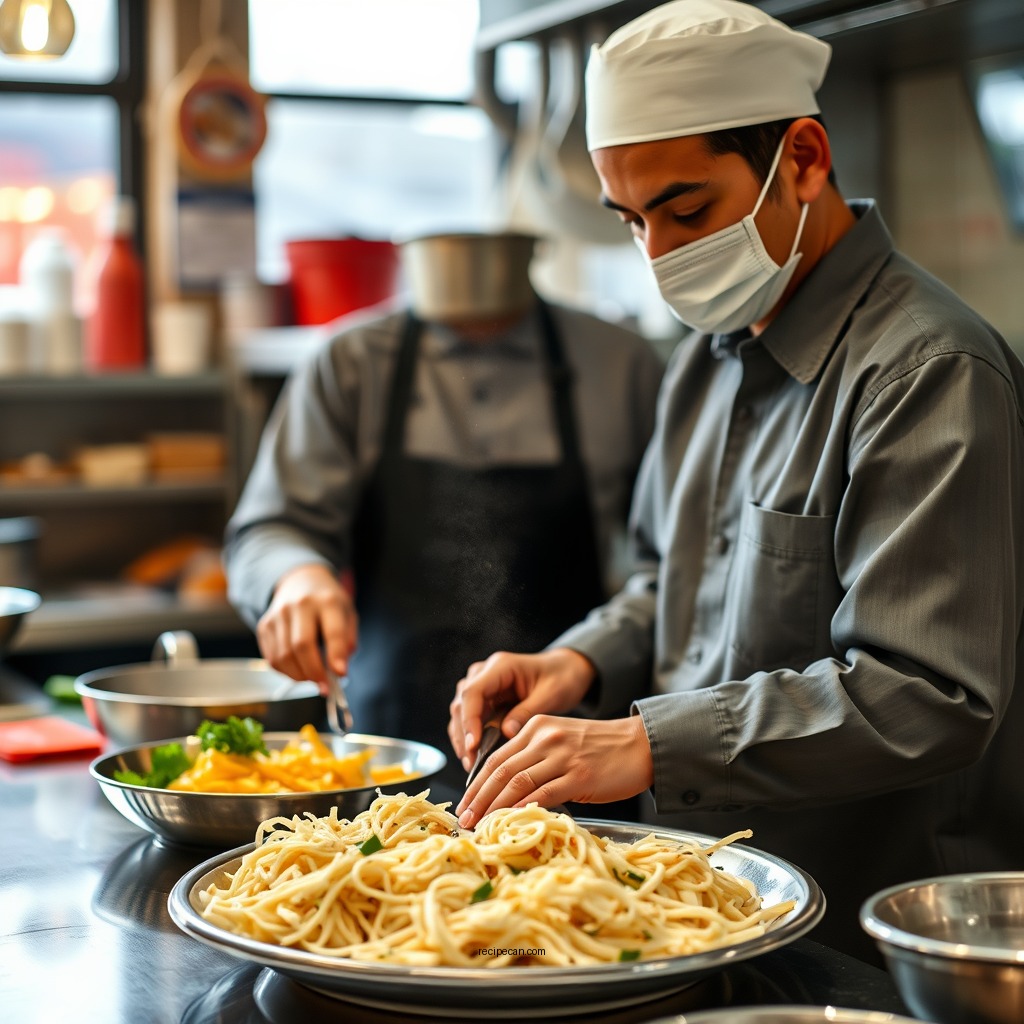 Step-by-Step Preparation - halal food white sauce recipe