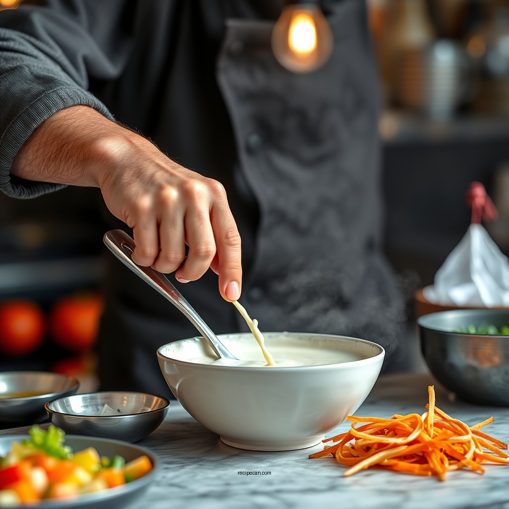 Step-by-Step Preparation - halal white sauce recipe