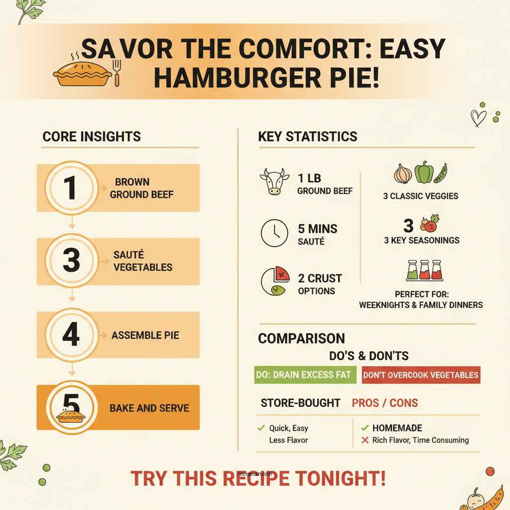 hamburger pie recipe - Data Infographic and Statistics