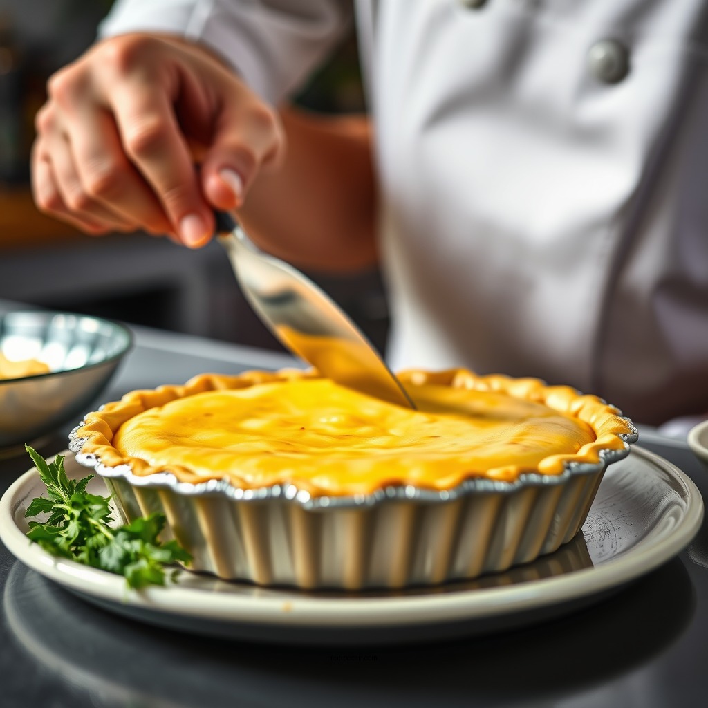 Preparing the Filling - hamburger pie recipe