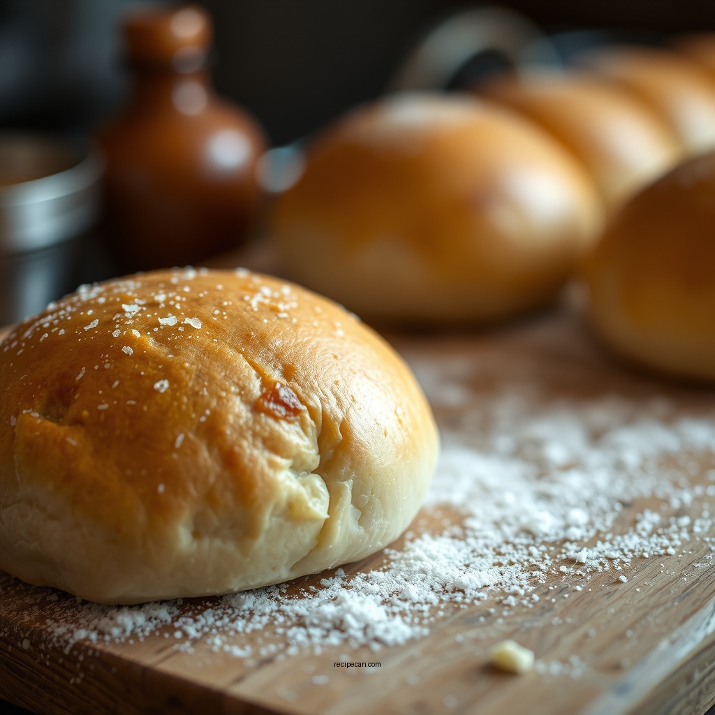 Rising the Dough - hamburger roll recipe
