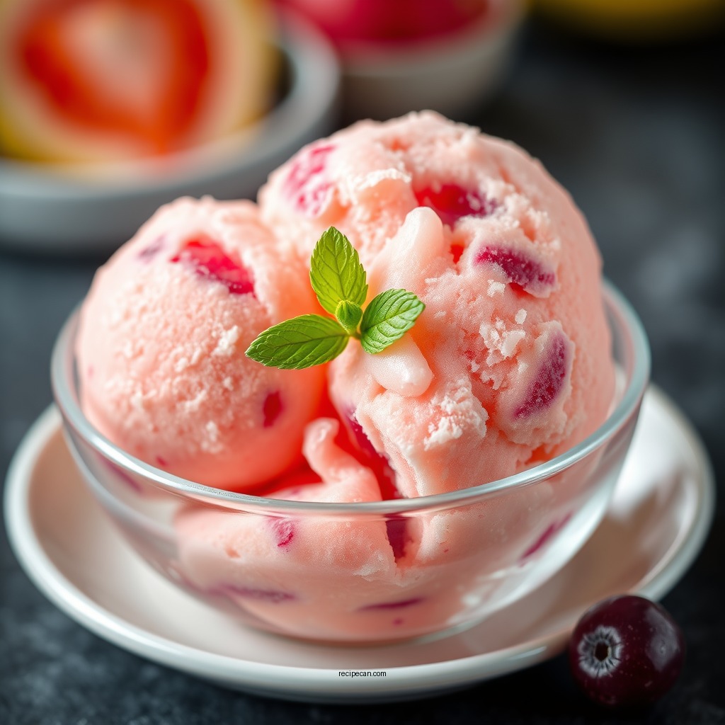 Fresh Fruit Sorbet - hamilton beach recipes ice cream maker