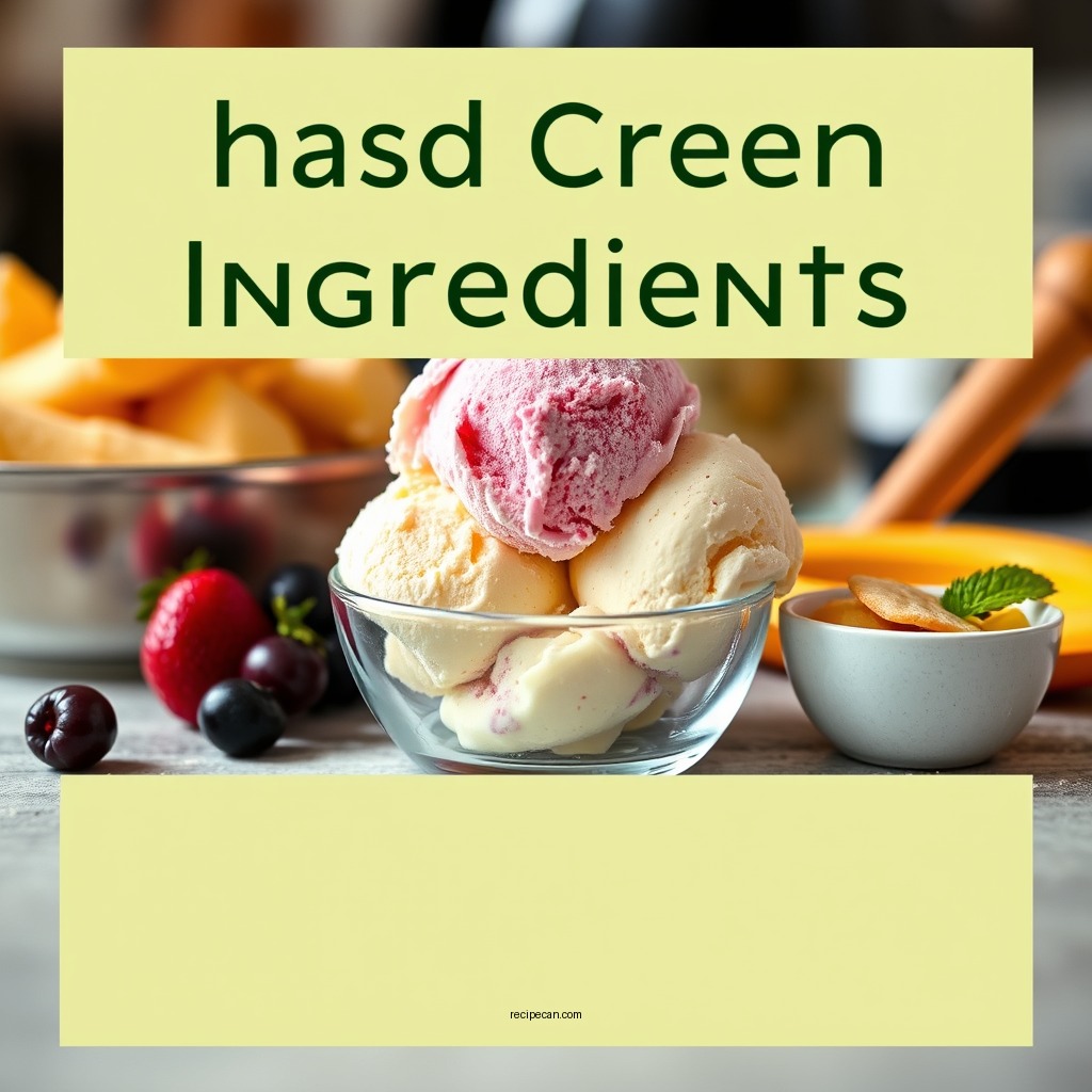 Basic Ice Cream Ingredients - hand crank ice cream recipe