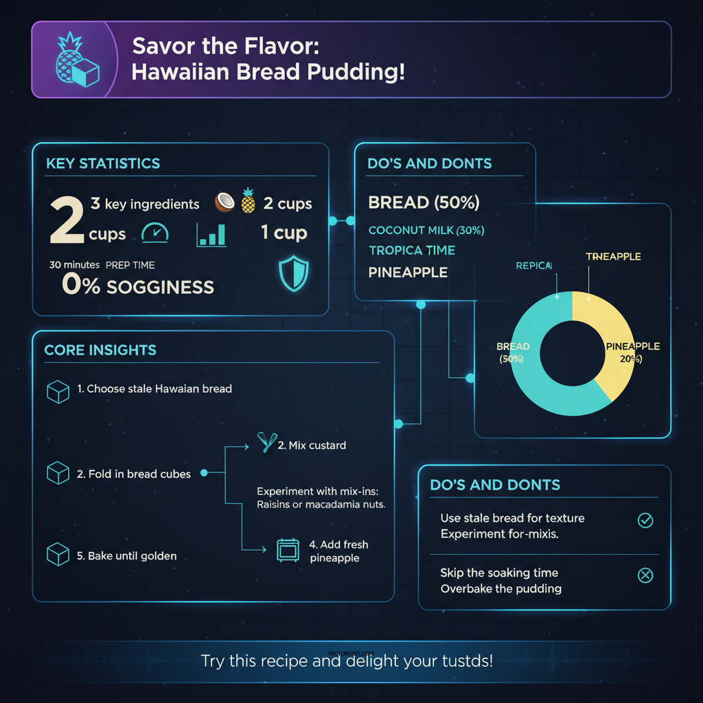 hawaii bread pudding recipe - Data Infographic and Statistics