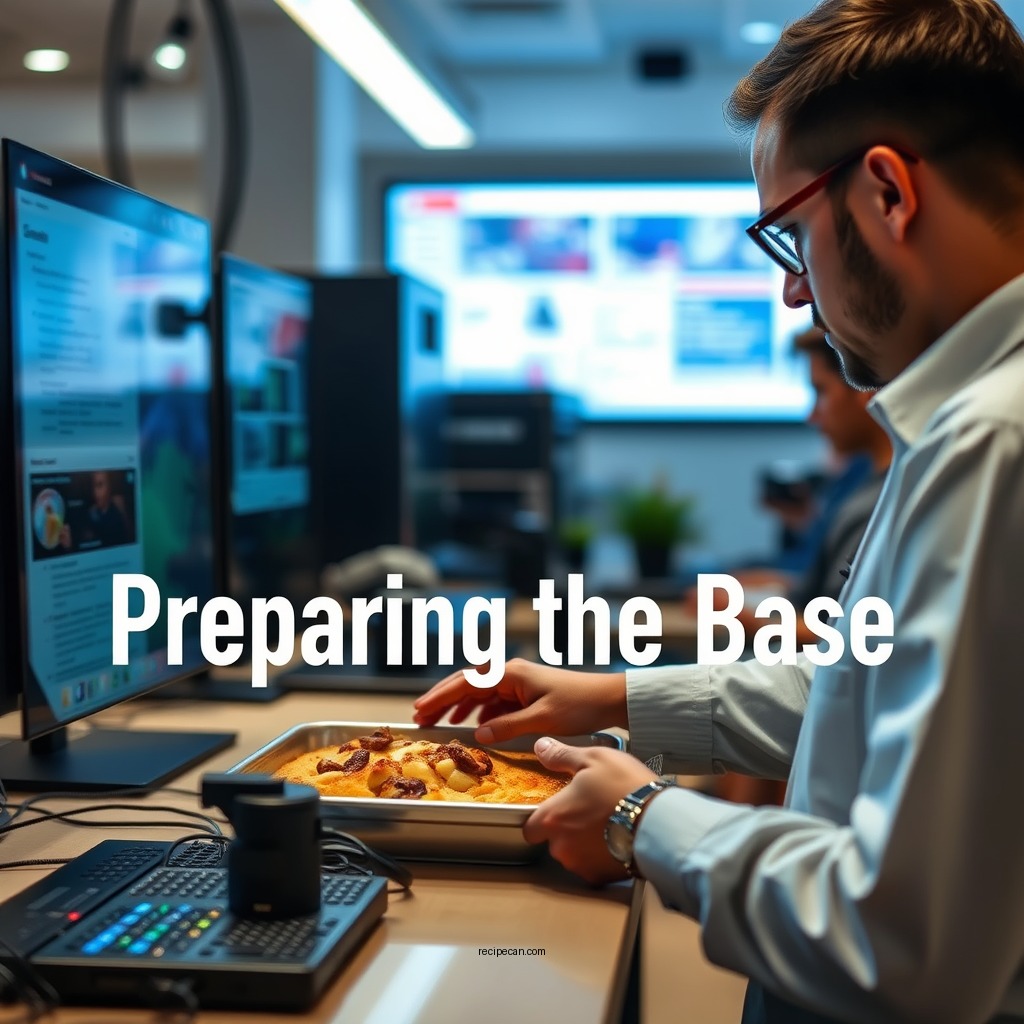 Preparing the Base - hawaii bread pudding recipe