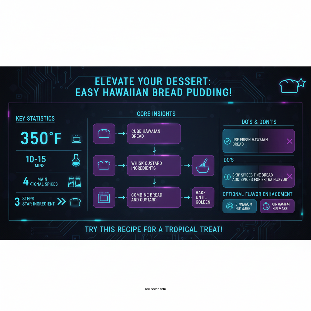 hawaiian bread pudding recipe - Data Infographic and Statistics