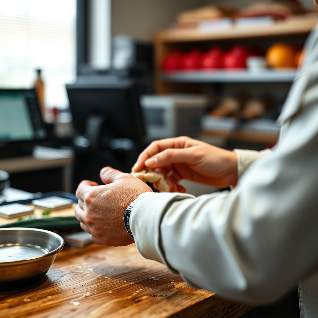 Assembling the Ham Rolls - hawaiian rolls recipe ham