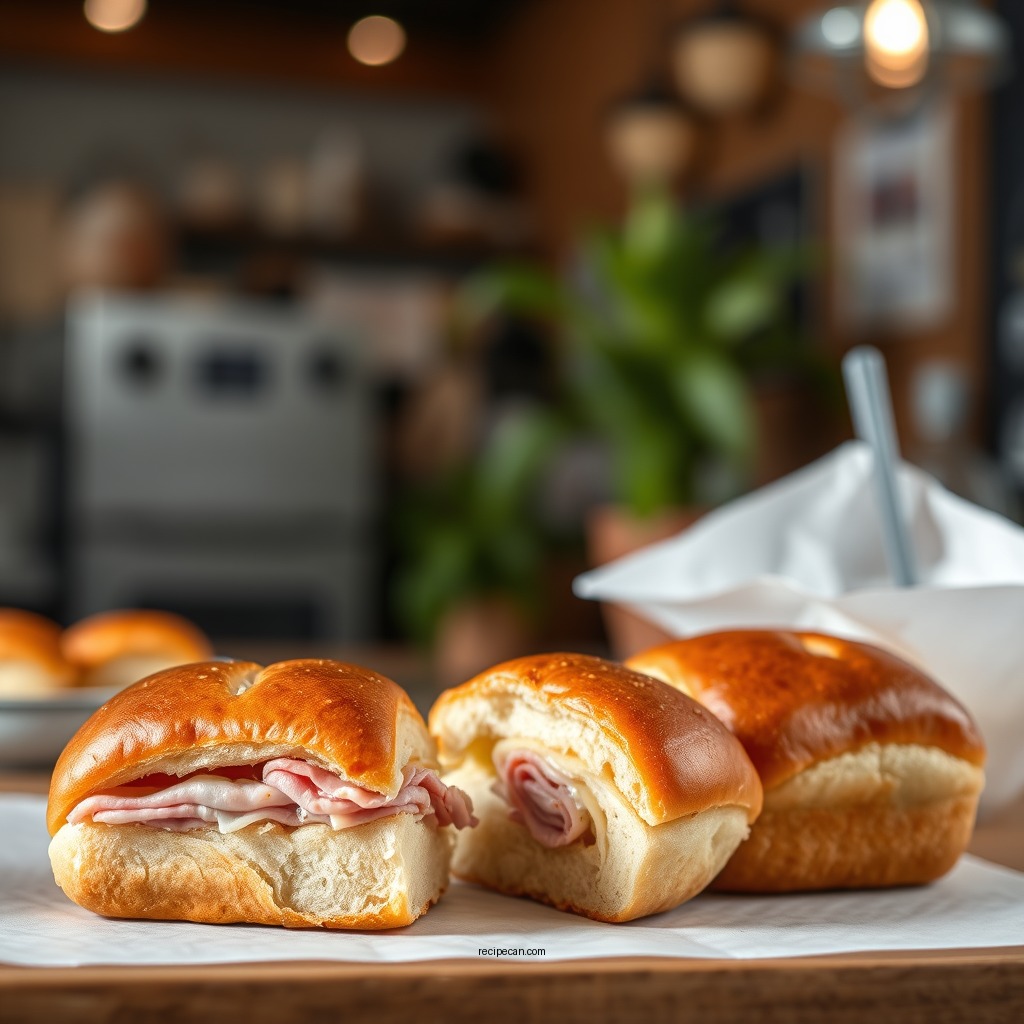 Savory Hawaiian Rolls with Ham and Cheese - hawaiian rolls recipes