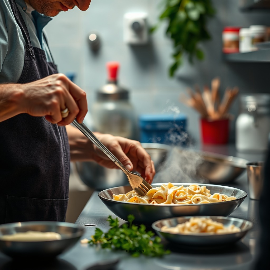 Step-by-Step Preparation - healthy alfredo sauce recipe