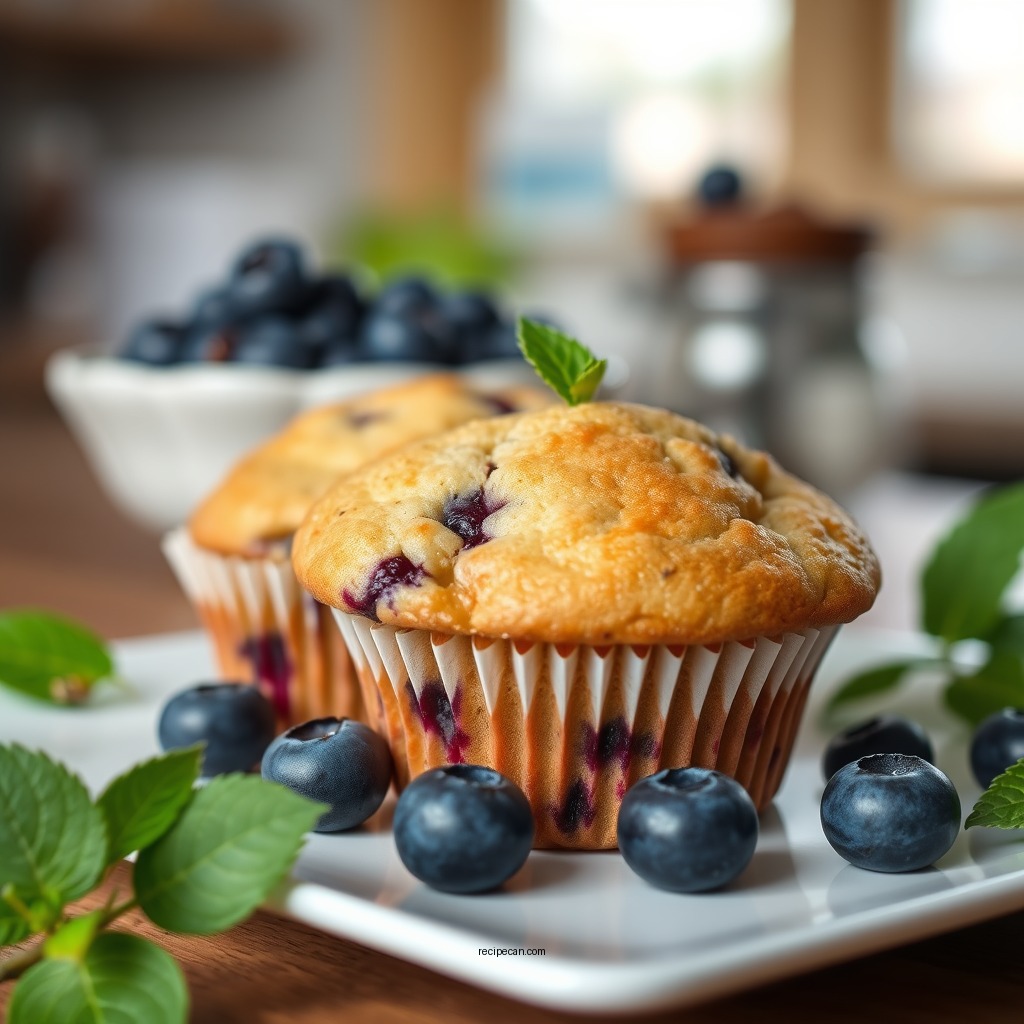 The Benefits of Blueberries - healthy blueberry muffin recipe