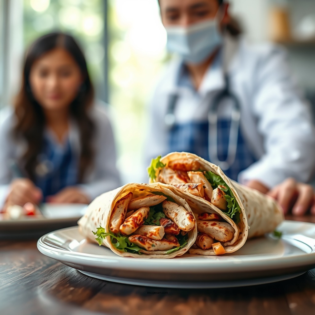 Classic Grilled Chicken Wrap - healthy chicken wrap recipes