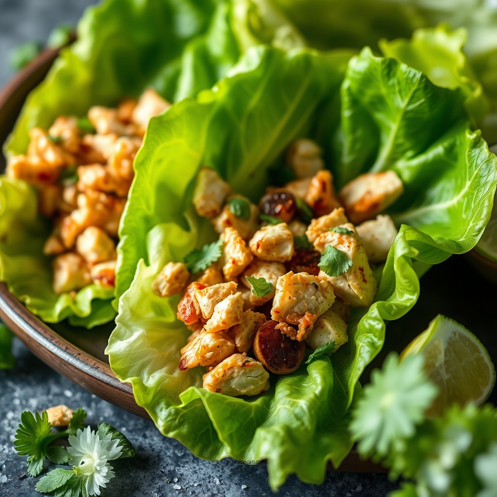 Easy Chicken Lettuce Wraps - healthy lettuce wrap recipes