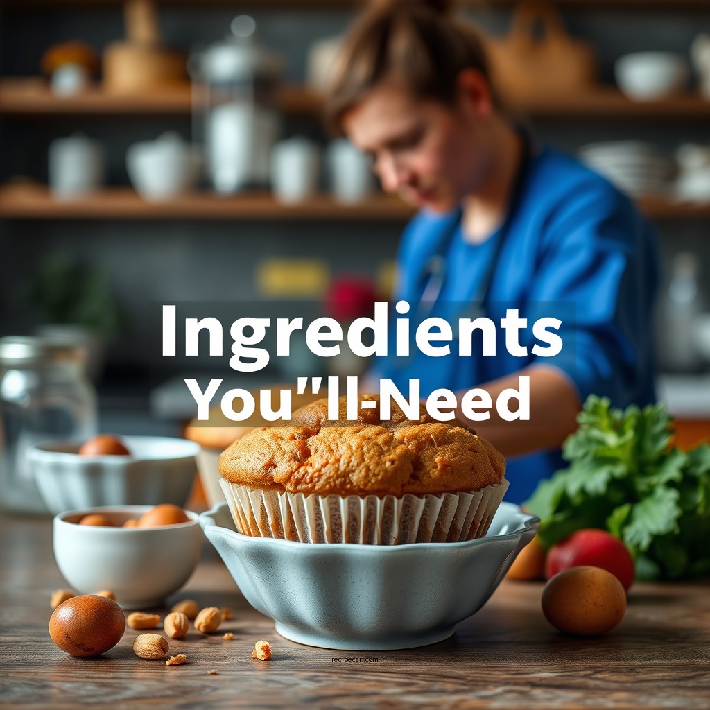 Ingredients You'll Need - healthy muffins recipe