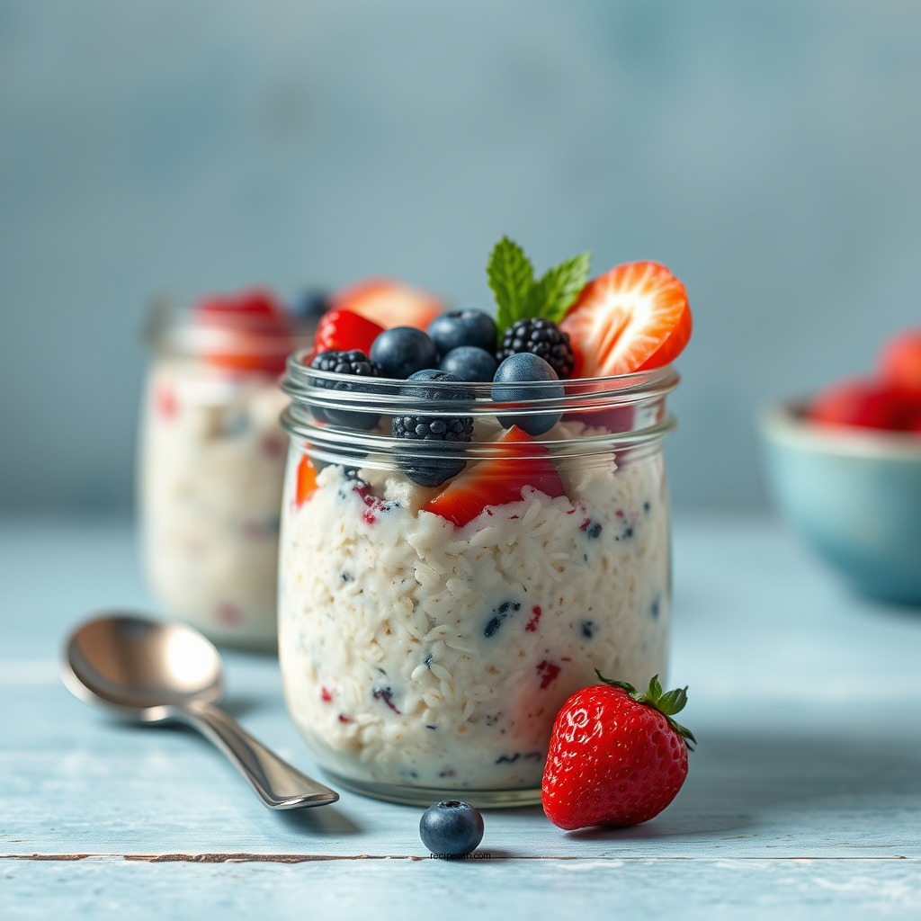 Fruit-Infused Overnight Oats - healthy overnight oats recipes