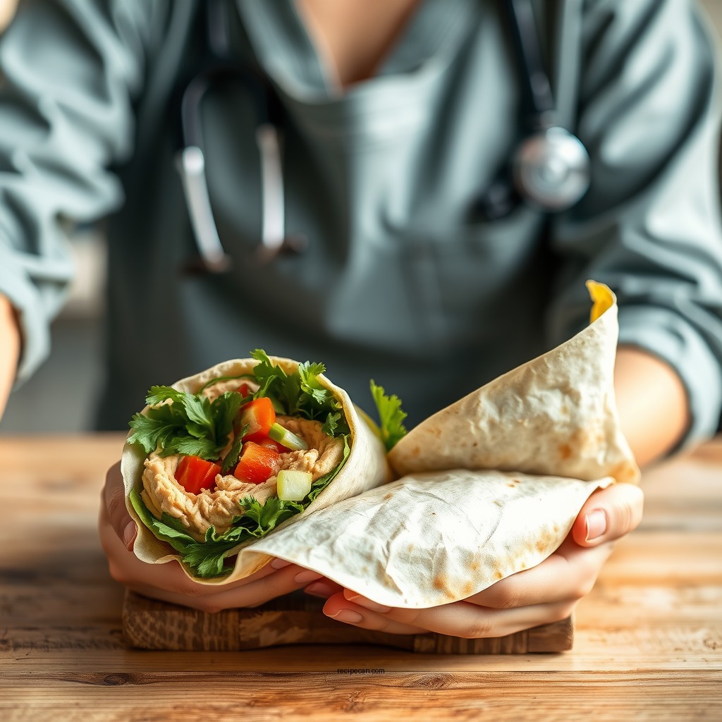 Fresh Veggie and Hummus Wrap - healthy sandwich wraps recipes