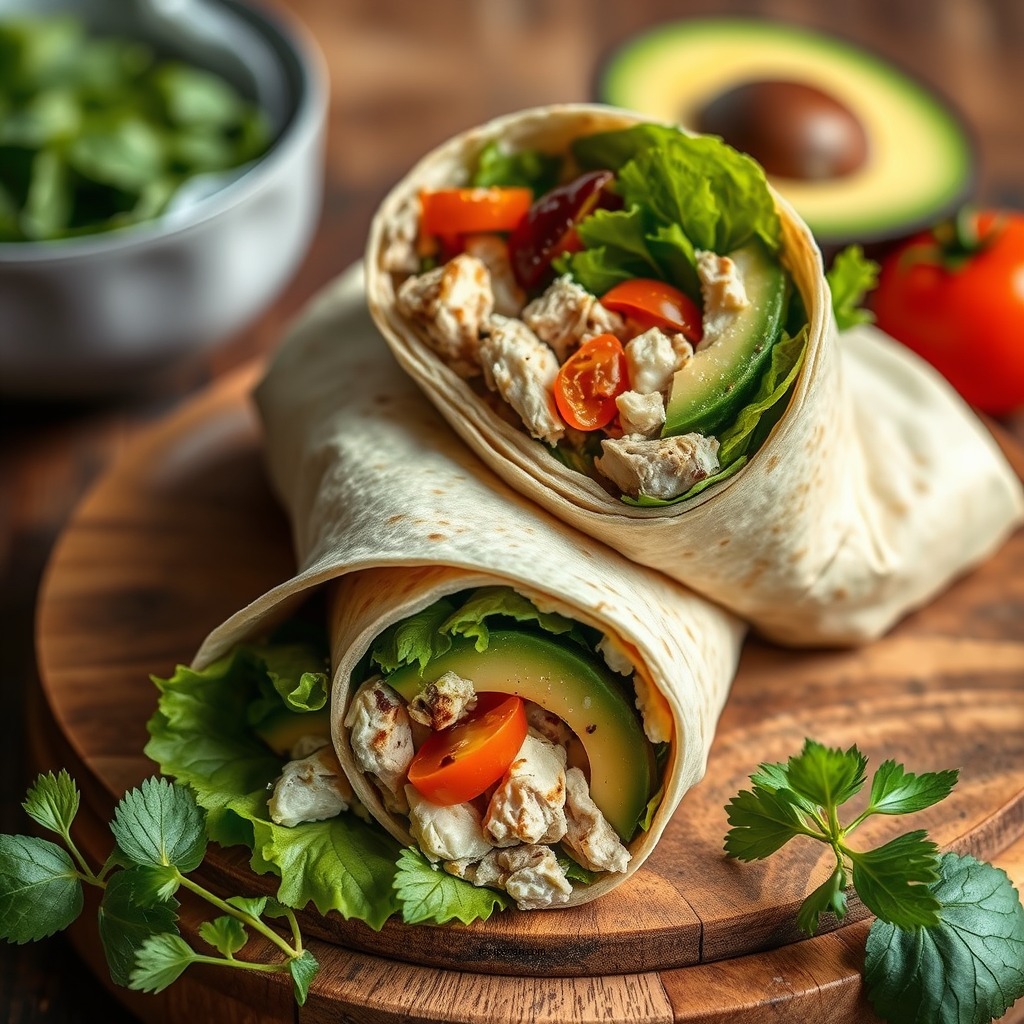 Turkey and Avocado Wrap - healthy sandwich wraps recipes