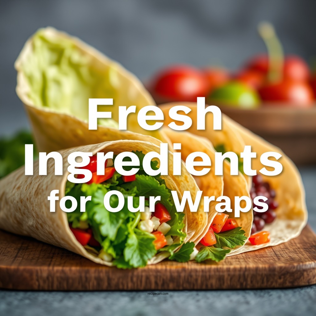 Fresh Ingredients for Your Wraps - healthy wraps recipe