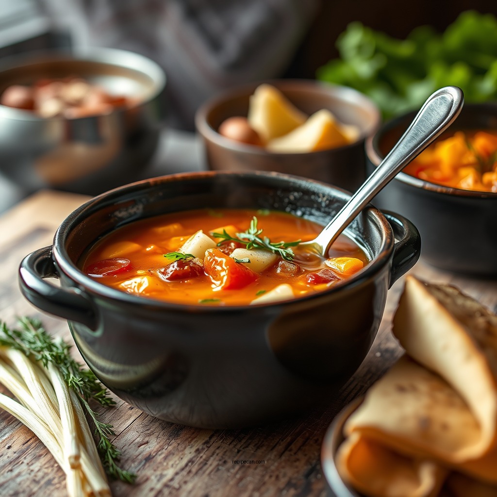 Cooking the Soup - hearty soup recipe