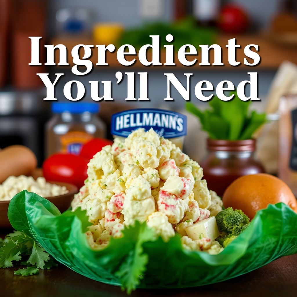 Ingredients You'll Need - hellmann's potato salad recipe