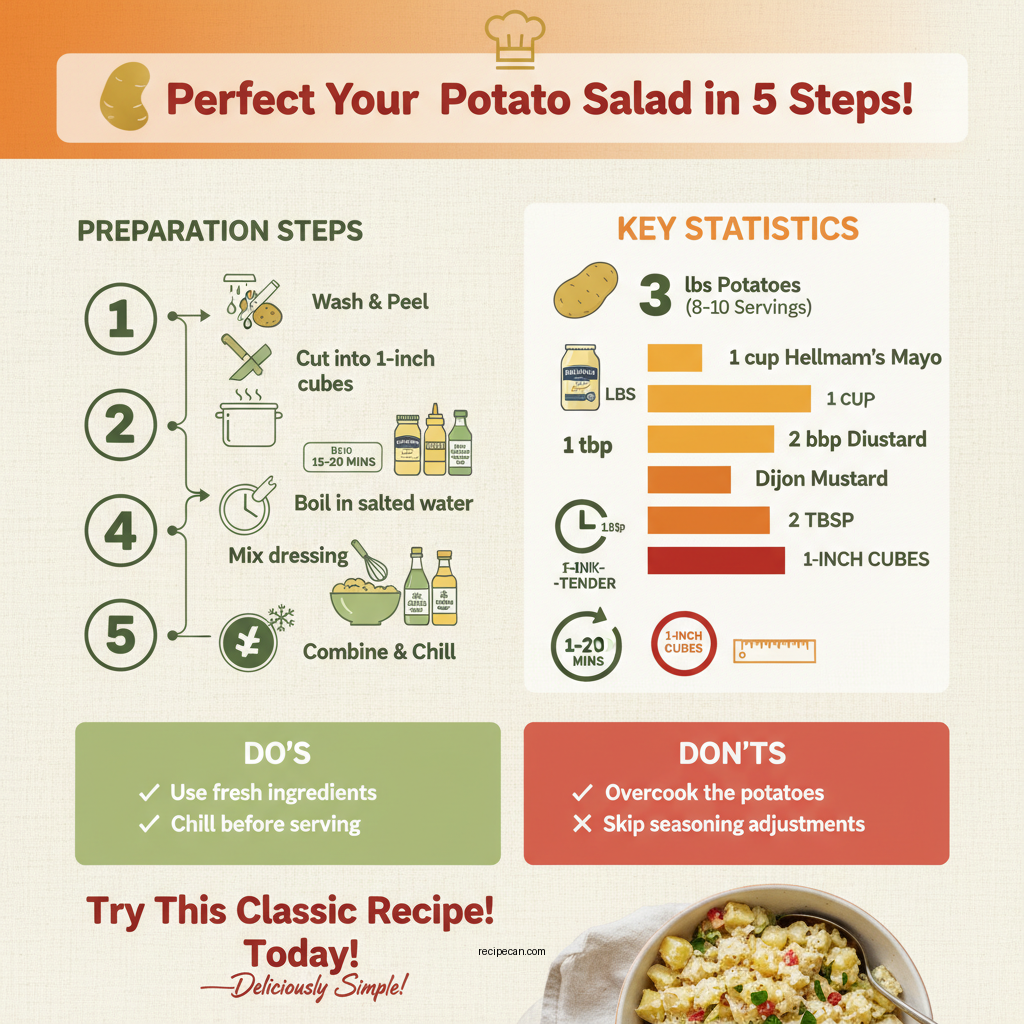hellman's mayo potato salad recipe - Data Infographic and Statistics