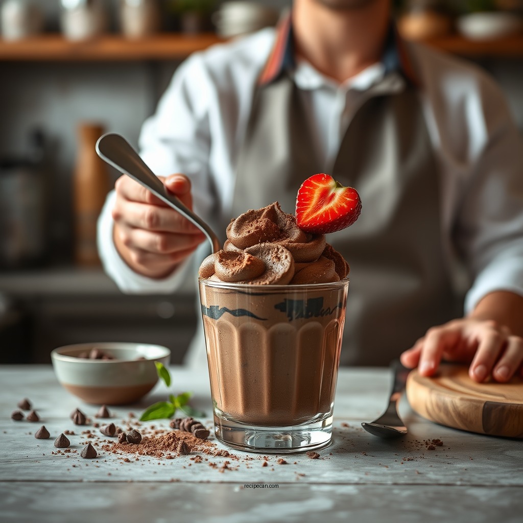 Preparation Steps - high-protein chocolate mousse recipe