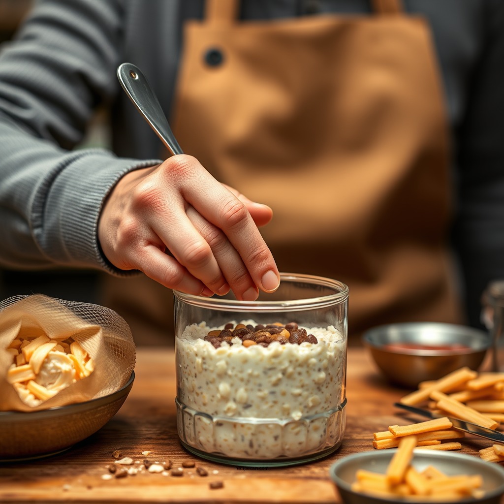 Step-by-Step Recipe Instructions - high protein overnight oats recipe