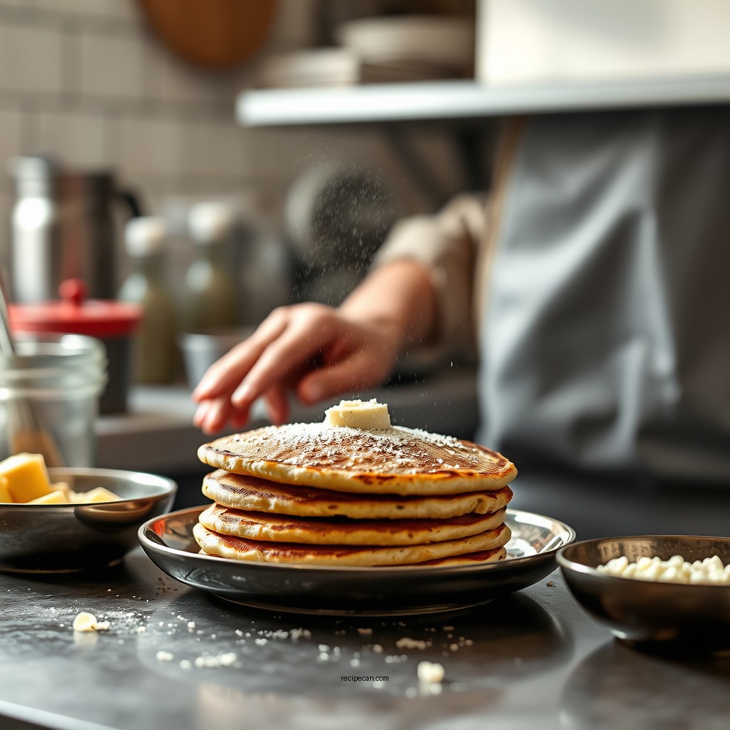 Preparing the Batter - high protein pancake recipe
