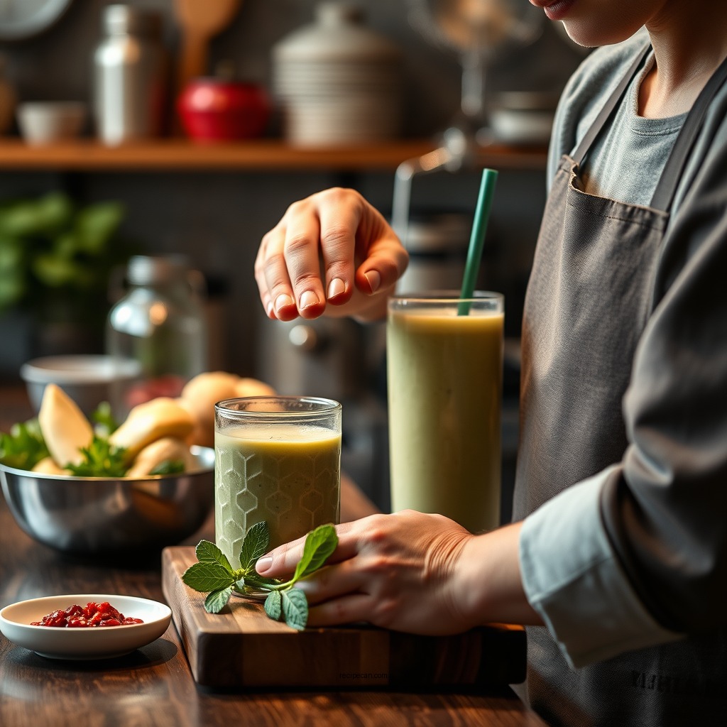 Step-by-Step Preparation - high protein smoothie recipe