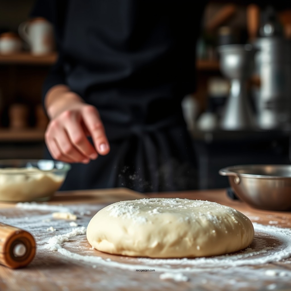 Preparing the Dough - hoagie roll recipe